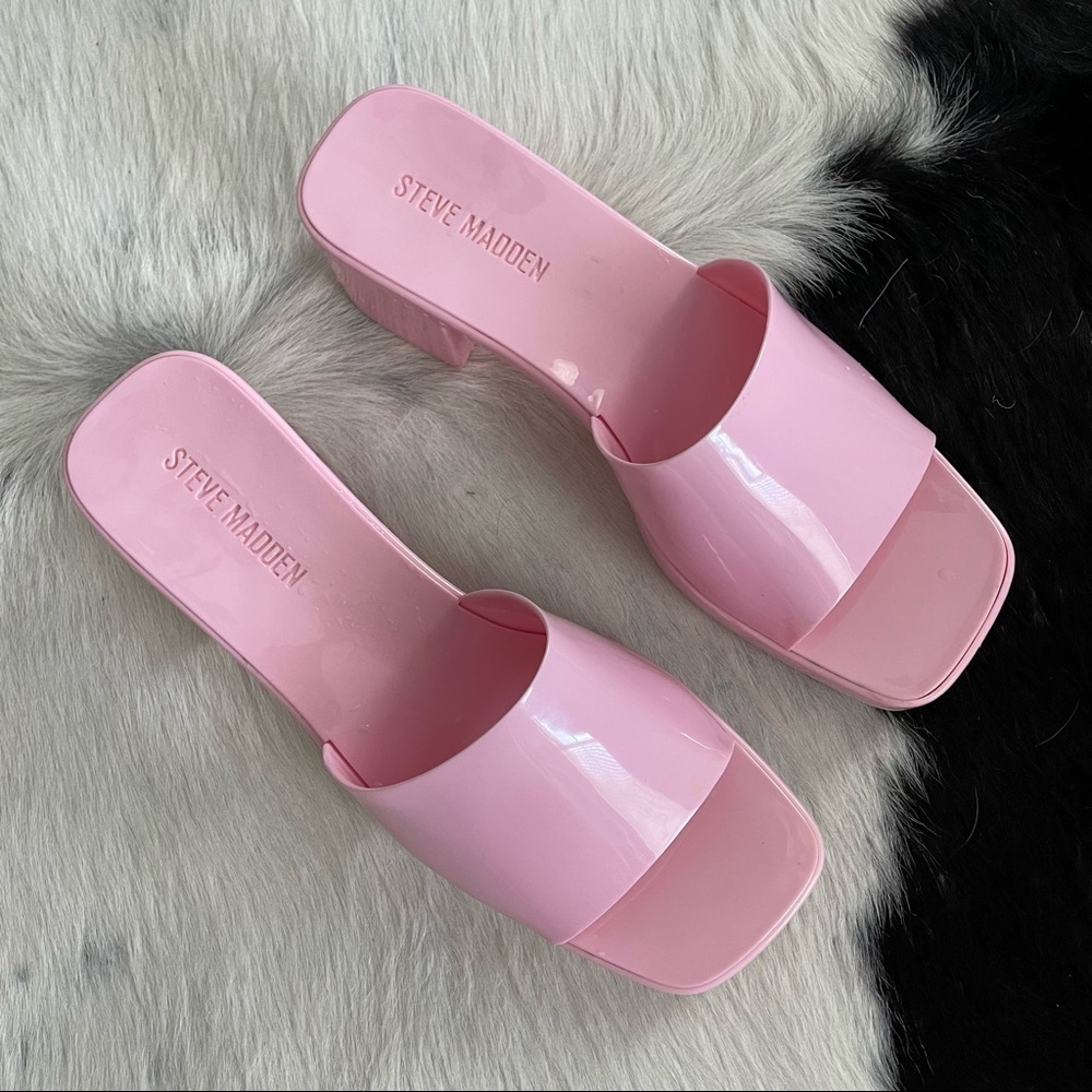 Steve Madden Harlin Shoes Pink Sandal Mule